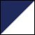 Navy/White Danzcue 2PCS 14 Inch Plastic Cheerleading Pom Poms with Baton Handle