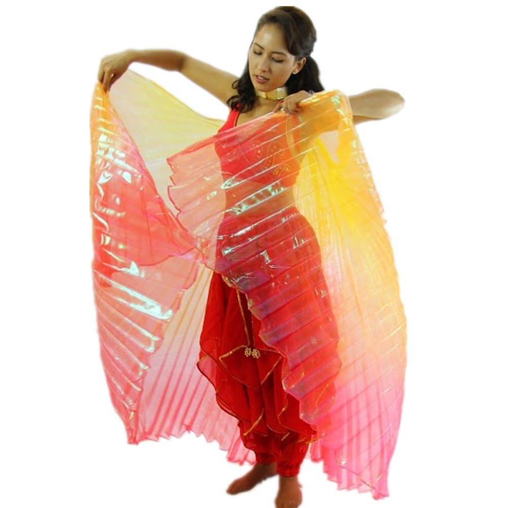 Gold-Orange-Red Gradient Color Worship Angel Wing