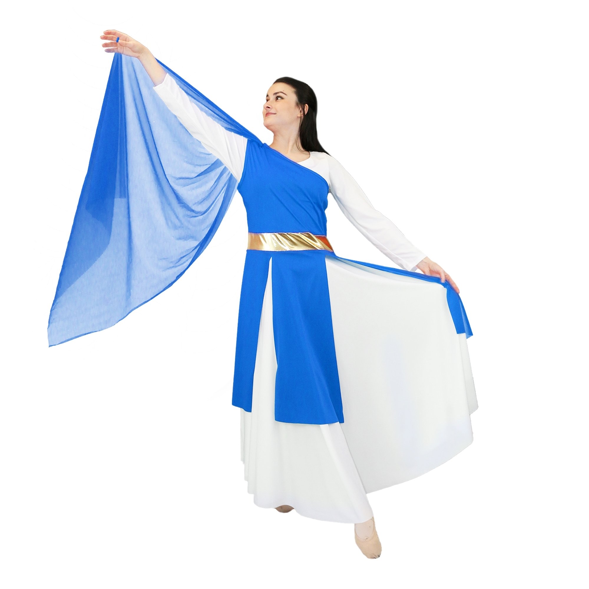 Danzcue One-Shoulder Praise Dance Tunic