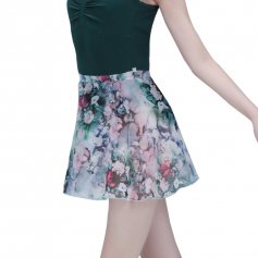 Baiwu Adult Printed Chiffon Wrap Ballet Skirt
