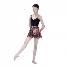 Baiwu Adult Printed Chiffon Wrap Ballet Skirt