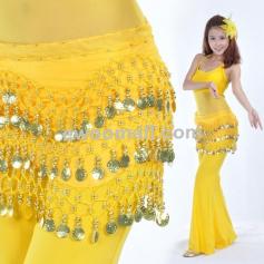 158 Coins Belly Dance Hip Scarf Wrap