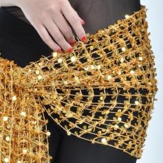 Belly Dance Hip Scarf With Paillette