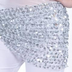 Belly Dance Hip Scarf With Paillette