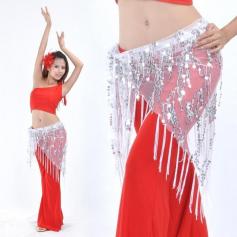 Belly Dance Hip Scarf With Fringe