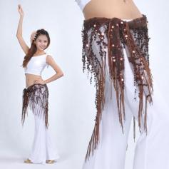Belly Dance Hip Scarf With Fringe
