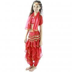 Bollywood Little Lantern 5-Piece Children Belly Dance Costume