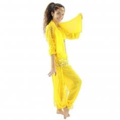 Long Lantern 5-Piece Children Belly Dance Costume