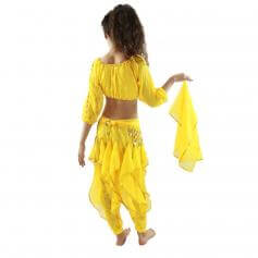 Long Sleeve 5-Piece Children Belly Dance Costume