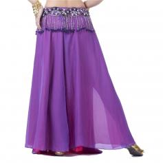 Fashion Gradient Colors Two Openings Belly Dance Skirt