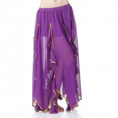 Danzcue Adult Belly Side Split Chiffon Skirt