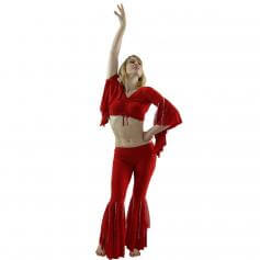 Bead String 2-Piece Belly Dance Costume(Belt no included)