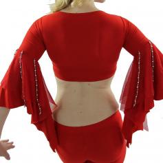 Bead String 2-Piece Belly Dance Costume(Belt no included)