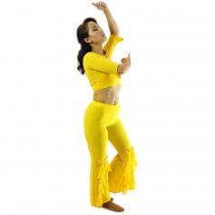 Dynamic 2-Piece Belly Dance Costume(Belt not included)