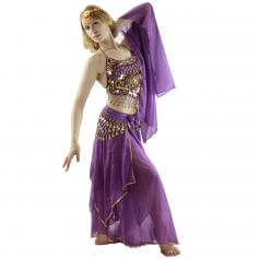 Red Pepper 5-Piece Belly Dance Costume