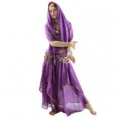 Red Pepper 5-Piece Belly Dance Costume