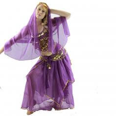 Red Pepper 5-Piece Belly Dance Costume