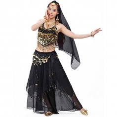 Belly Dance Costume 5-Piece Set