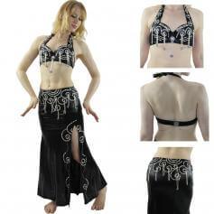 Egyptian style 2-Piece Belly Dance Costume