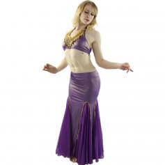 Long Fishtail 2-Piece Belly Dance Costume (Belt not included)