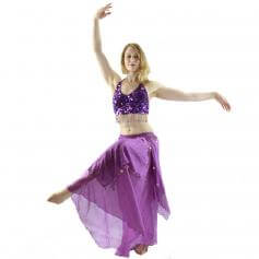 Five Flowers 2-Piece Belly Dance Costume