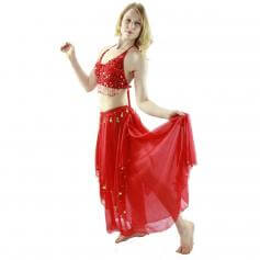 Five Flowers 2-Piece Belly Dance Costume