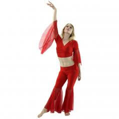 Net Yarn 2-Piece Belly Dance Costume