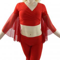 Net Yarn 2-Piece Belly Dance Costume
