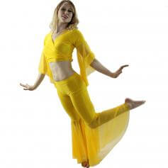 Net Yarn 2-Piece Belly Dance Costume