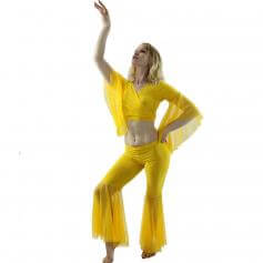 Net Yarn 2-Piece Belly Dance Costume