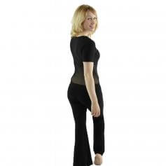 Danzcue 2 Piece Set Belly Dance Translucent yarn top & training pants