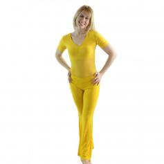 Danzcue 2 Piece Set Belly Dance Translucent yarn top & training pants