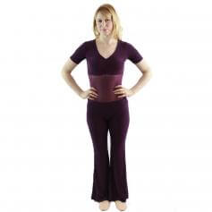 Danzcue 2 Piece Set Belly Dance Translucent yarn top & training pants