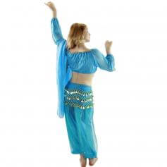 Long Sleeves Bloomer 5-Piece Belly Dance Costume