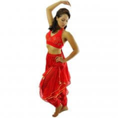 Beaded Vest 2-Piece Belly Dance Costume