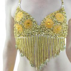 Fashion Six Flowers Belly Dance Bra