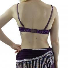 Fashion Six Hanging Diamond Belly Dance Bra