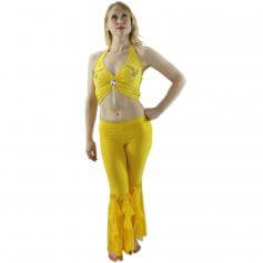 Fashion Diamond Hang Bead Belly Dance Top