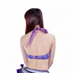 Fashion Diamond Butterfly Design Belly Dance Bra