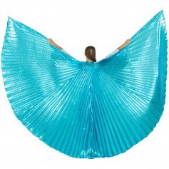 Solid Turquoise Worship Angel Wing