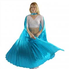 Solid Turquoise Worship Angel Wing