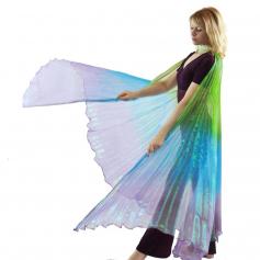 Green-Blue-Purple Gradient Color Worship Angel Wing