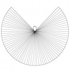 Orange-Gold-Green Gradient Color Worship Angel Wing