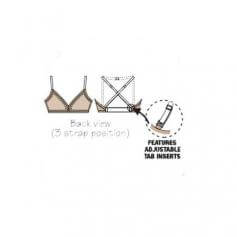 Body Wrappers totalSTRETCH Women Padded Bra Deep Plunge