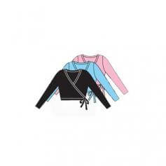Body Wrappers Child Long Sleeve Wrap Sweater