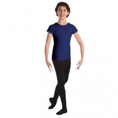 Body Wrappers Boys Ballet Dancewear Short Sleeve "Snug Fit" Pullover