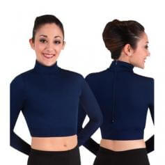 Body Wrappers Child BW ProWear Long Sleeve Turtleneck Midriff Pullover
