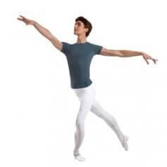 Body Wrappers Mens Dancewear Short Sleeve \"Snug Fit\" Pullover