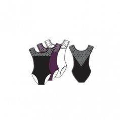 Body Wrappers / Tiler Peck Designs Dotted Yoke Leotard