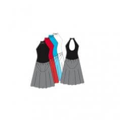 Body Wrappers Long Mock T-Neck Dance Dress